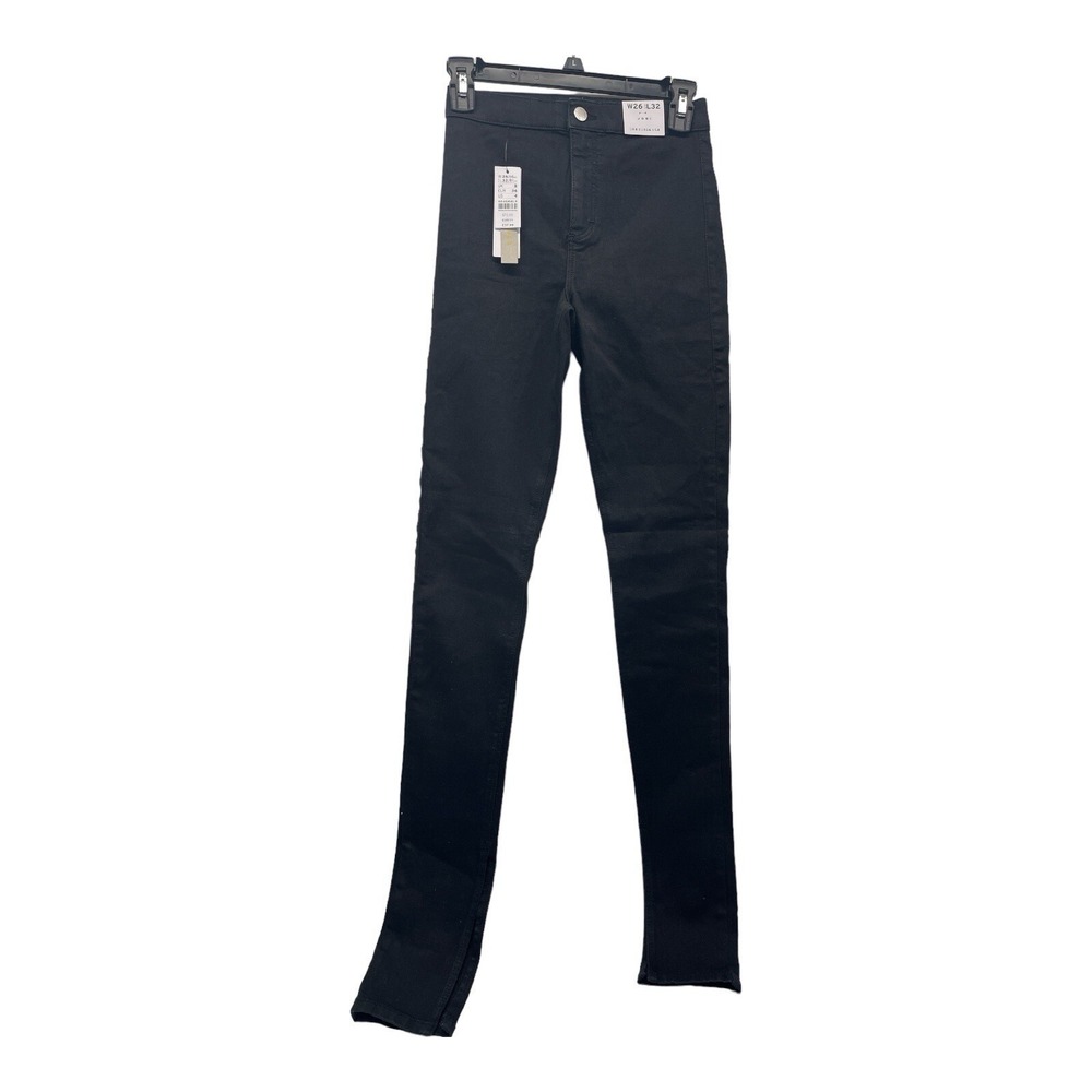 Top Shop Joni Women's 26/32 Size 4 Black Stretchy Jean Pants